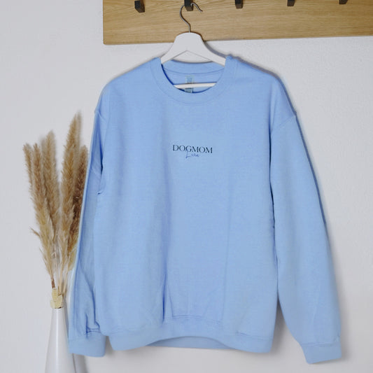 Sweatshirt Dogmom/Dogdad Skyblue