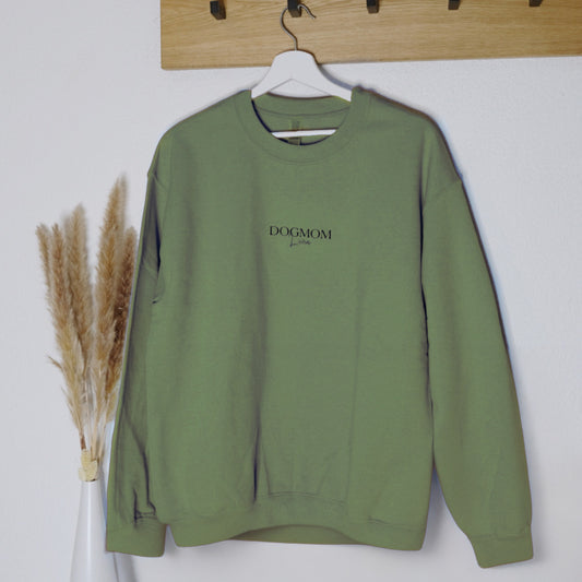 Sweatshirt Dogmom/Dogdad Olive