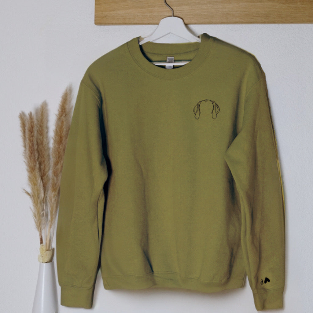 Sweatshirt mit Ohren Olive