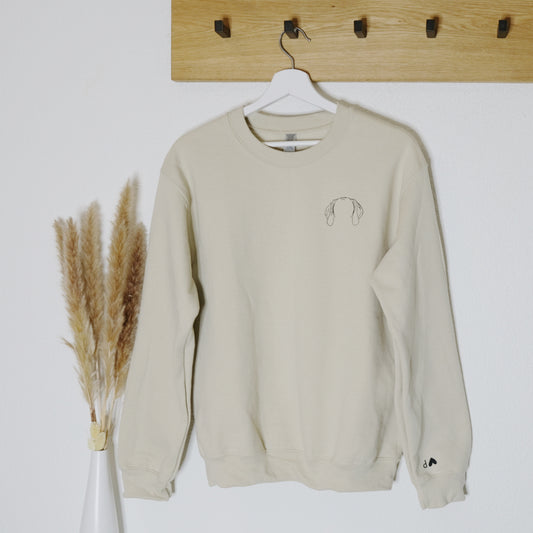 Sweatshirt mit Ohren Sand